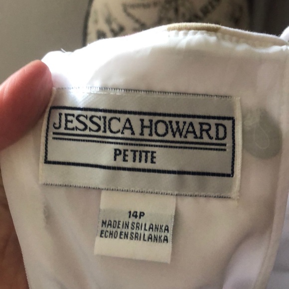 Adorable pink and tan polka dot dress size 14 - Picture 4 of 5